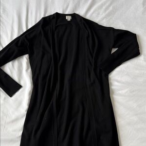 a new day Black Open-Front Long Cardigan